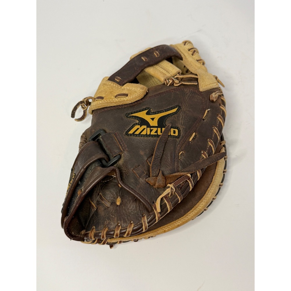 Mizuno GXS 92 Catchers Mitt 34 Inch Brown Tan Leather Baseball Softball Glove